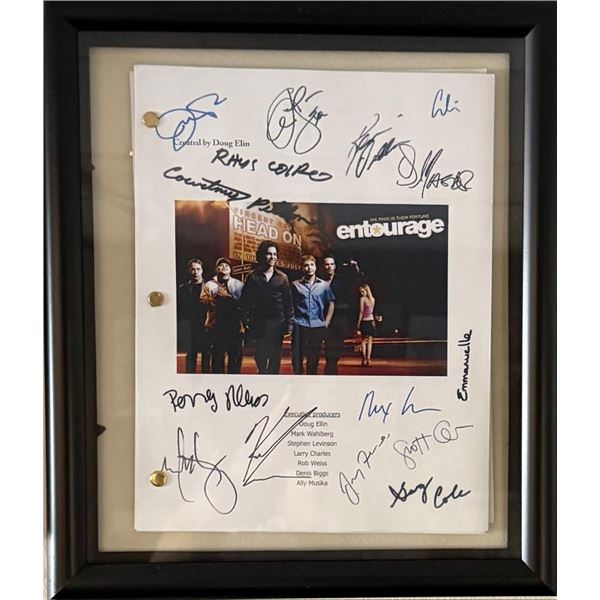 Entourage facsimile signed script
