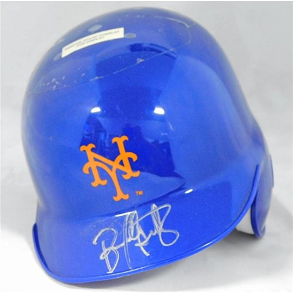 New York Mets Bernard Gilkey Signed Mini Helmet JSA Authenticated