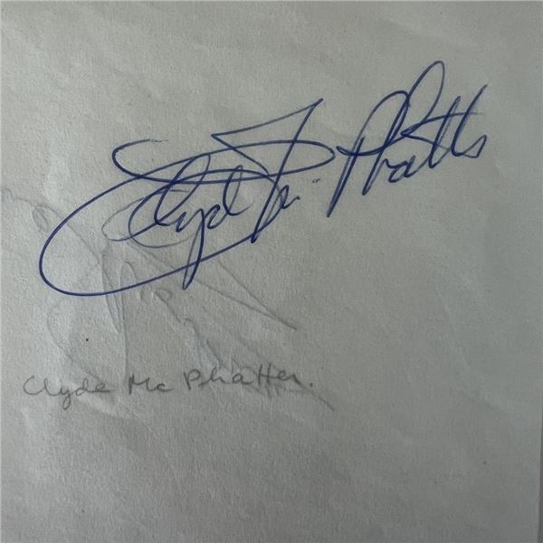 The Drifters Clyde McPhatter original signature