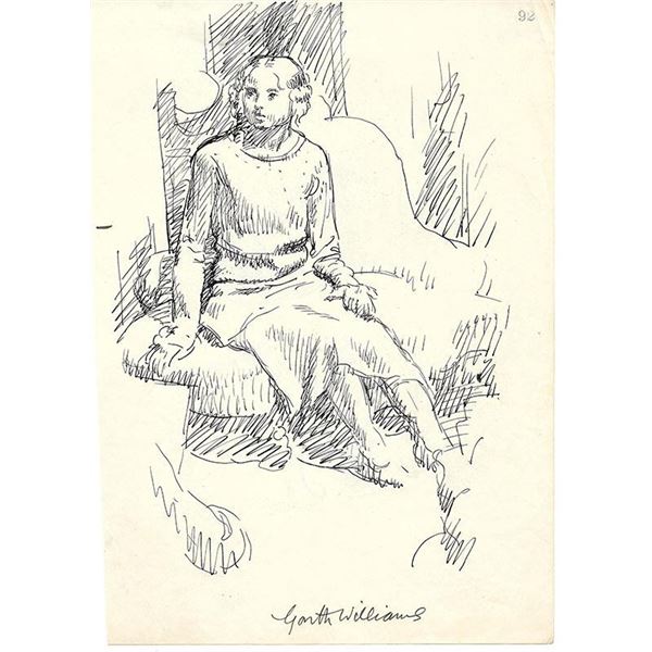 Garth Williams signed drawing