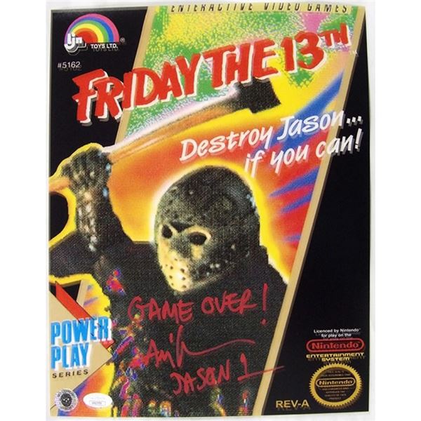 Friday The 13th  Ari Lehman signed photo. JSA Authenticated