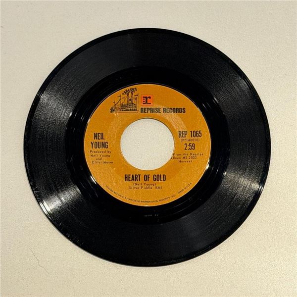 Neil Young Heart of Gold 45 Album