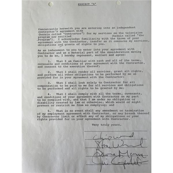 Traffic signed contract