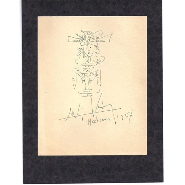 Cuban Artist Wifredo Lam Signed Original Artwork