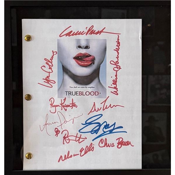 True Blood facsimile signed script