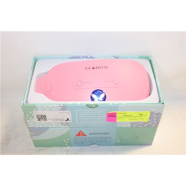 2 CORDLESS HEATING PADS FOR WAIST, BELLY,