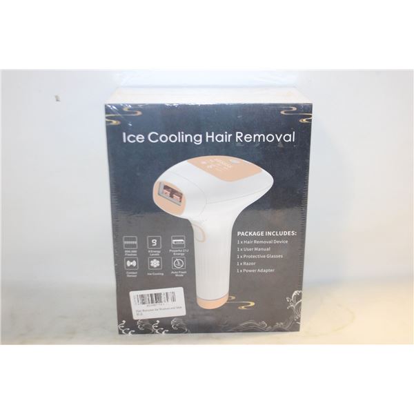 HAIR REMOVAL DEVICE, ICE COOLING,