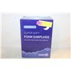Image 1 : NEW BOX 200 FOAM EAR PLUGS INDIVIDUALLY
