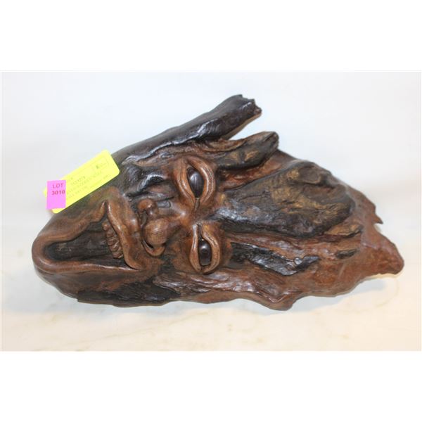 HAND CARVED WOODEN WALL SPIRIT WALL DECOR