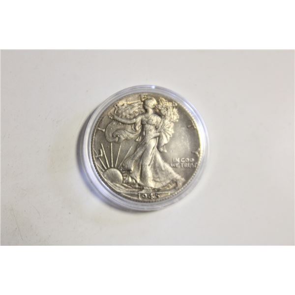 1945 US  "WALKING LIBERTY " HALF DOLLAR