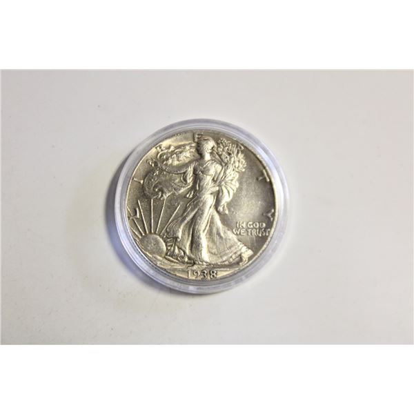1938 WALKING LIBERTY HALF DOLLAR