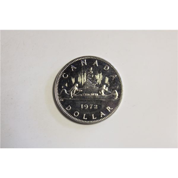 1972 CANADA CANOE DOLLAR