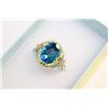 Image 1 : SIZE 10 MENS RING WITH BLUE CENTER