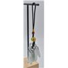 Image 1 : #90- NATURAL JADE JADITE & AGATE CAR HANGER