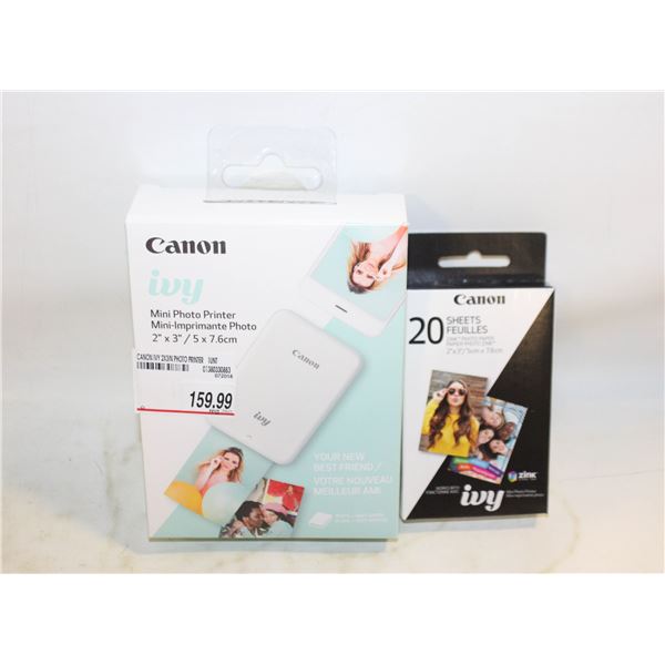 CANON IVY MINI PHOTO PRINTER WITH PHOTO