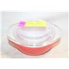 Image 1 : VINTAGE PYREX PINK 80Z DISH W LID MINT