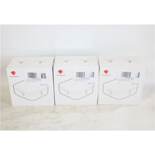 LOT OF 3 MINI LABEL MAKERS - NEW SEALED BOX,