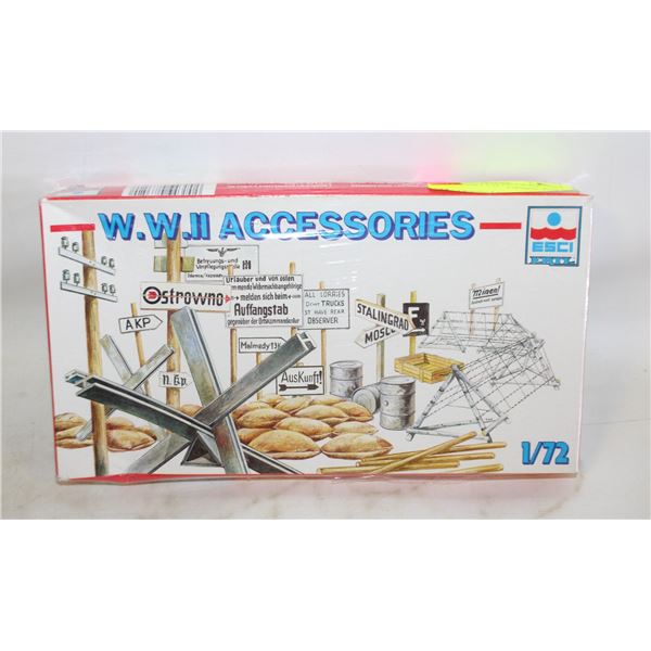 SEALED VTG ERTL ESCI WWII ACCESSORIES 1:72