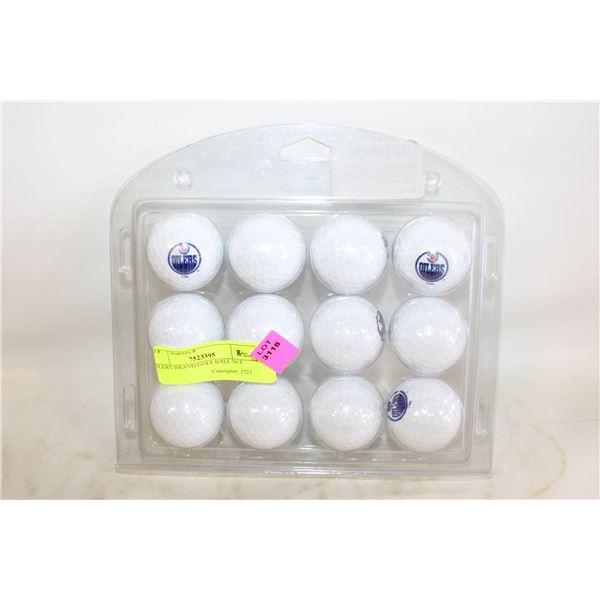 OILERS BRAND GOLF BALL SET