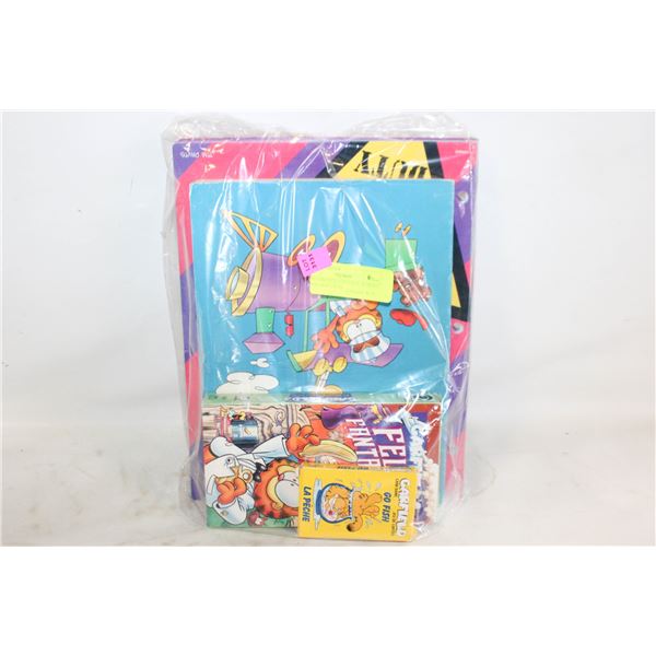 VTG GARFIELD LOT VHS COLORING BOOK (NOT USED)