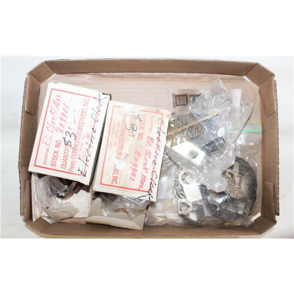 FLAT ASSORTED CLOCK PARTS