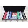 Image 1 : POKER / TEXAS HOLD'EM CHIPS SET IN ALUMINUM CASE
