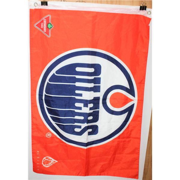 NEW OILERS FLAG, 3FT X 2FT