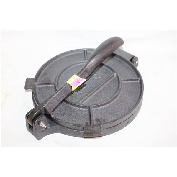 TORTILLADA 10 INCH CAST IRON TORTILLA PRESS