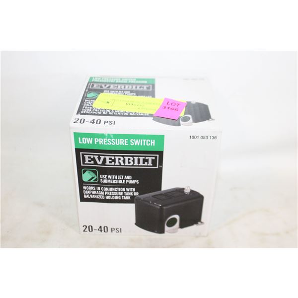 NEW EVERBILT 20-40 PSI LOW