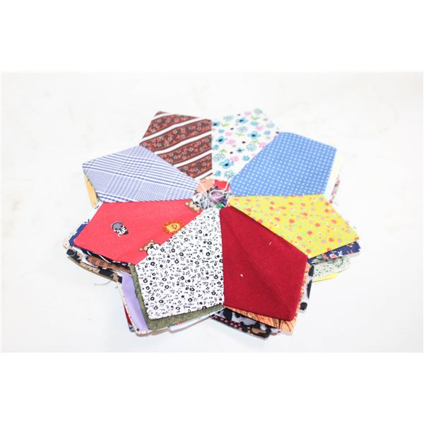 9 DRESDEN PLATE QUILT BLOCKS 9 ½” X 9 ½”