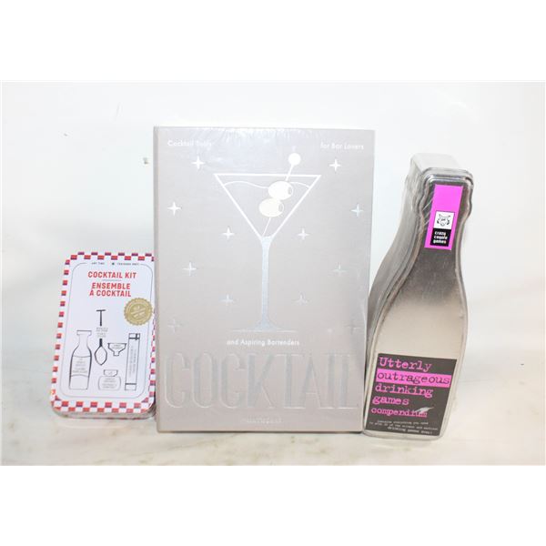 SEALED (X3) ITEMS PRINT WORKS COCKTAIL
