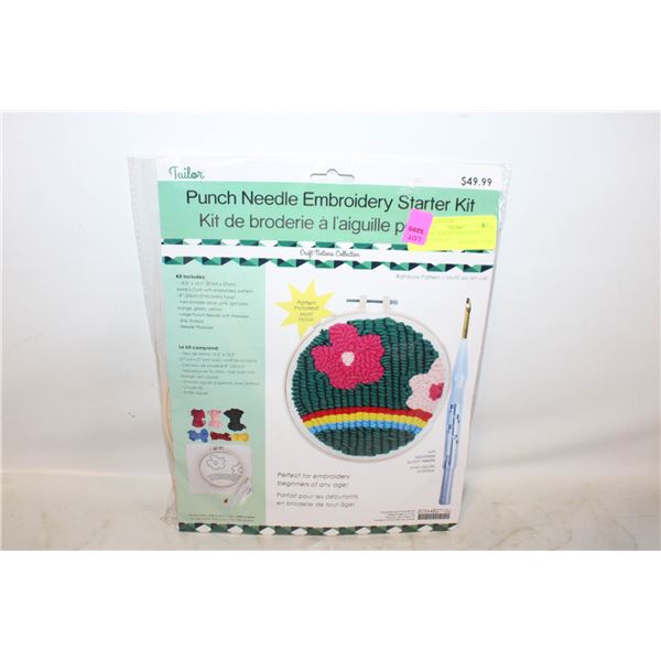 NEEDLE PUNCH EMBROIDERY STARTER KITS