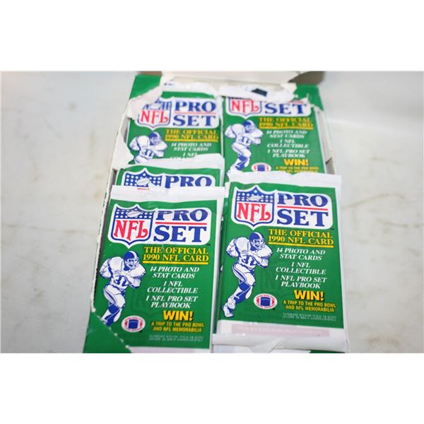 1990 PROSET FOOTBALL PACK BOX OPEN
