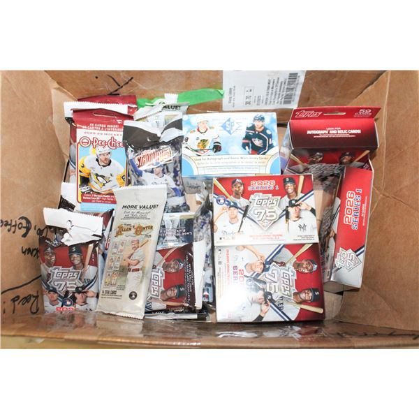 ASSORTED MODERN BASEBALL CARDS OPEN