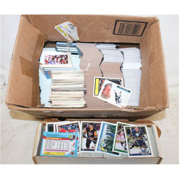 BOX FULL OF ASSORTED VINTAGE SPORTS CARDS