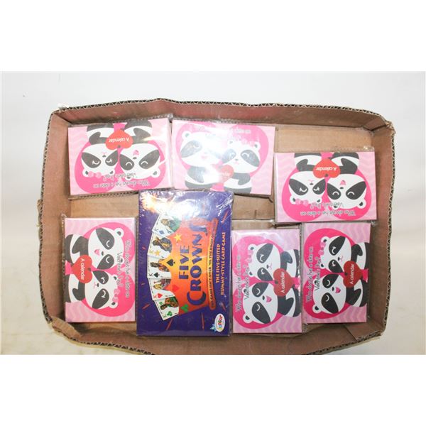 FLAT OF ASSORTED CARD GAMES
