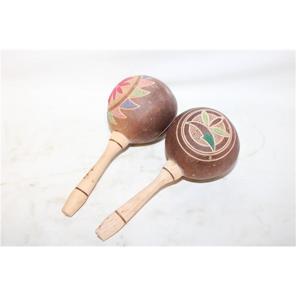 CUBAN PAIR OF CUBAN MARACAS