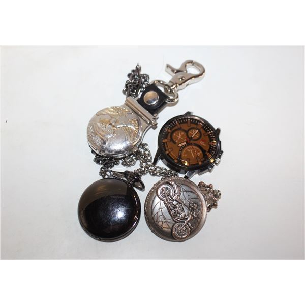 LOT OF ASSORTED POCKET WATCHES UNTESTED