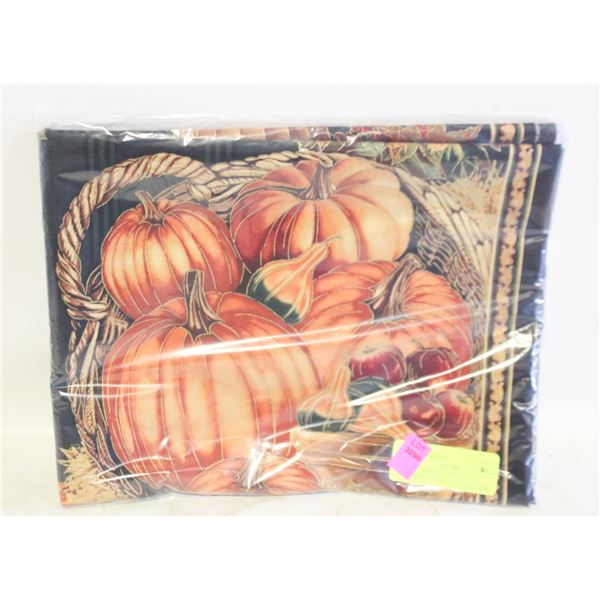 NEW FABRIC PANELS - 2 PUMPKIN-THEME PANELS, 23"X4