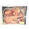 Image 1 : NEW FABRIC PANELS - 2 PUMPKIN-THEME PANELS, 23"X4