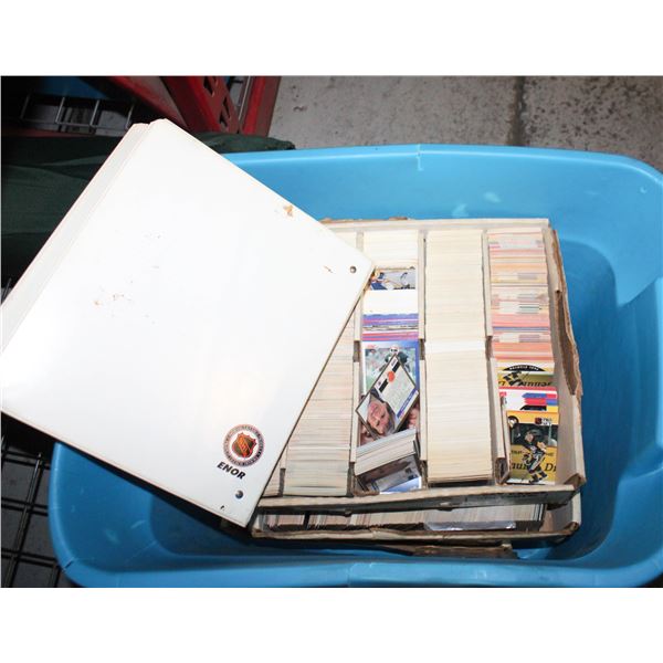 BIN FULL OF THOUSANDS VINTAGE SPORTS CARDS
