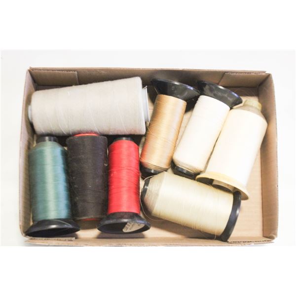 LARGE SEWING THREAD ROLLS LOT