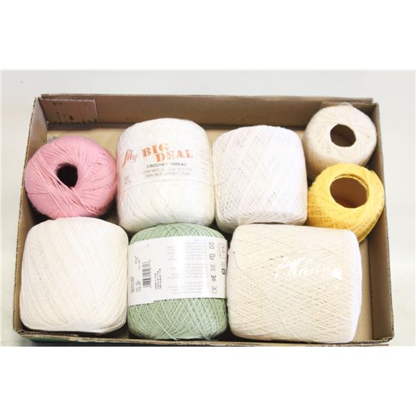 CROCHET THREAD LOT