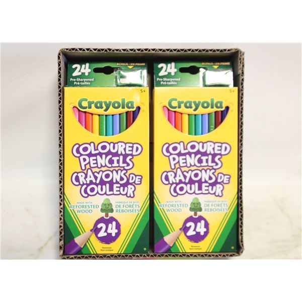 LOT WITH 6 NEW PACKS OF 24 PRE-SHARPENED