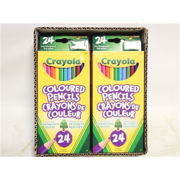 LOT WITH 6 NEW PACKS OF 24 PRE-SHARPENED