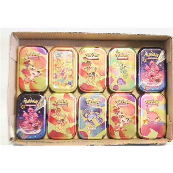 10 POKEMON TINS