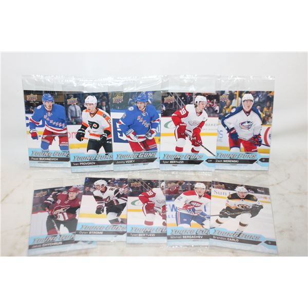 BAG OF SEALED LARGE YOUNG GUNS UPPERDECK APPROX