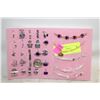 Image 1 : TRAY W/25 RINGS+5 BRACELETS SET+EARRINGS