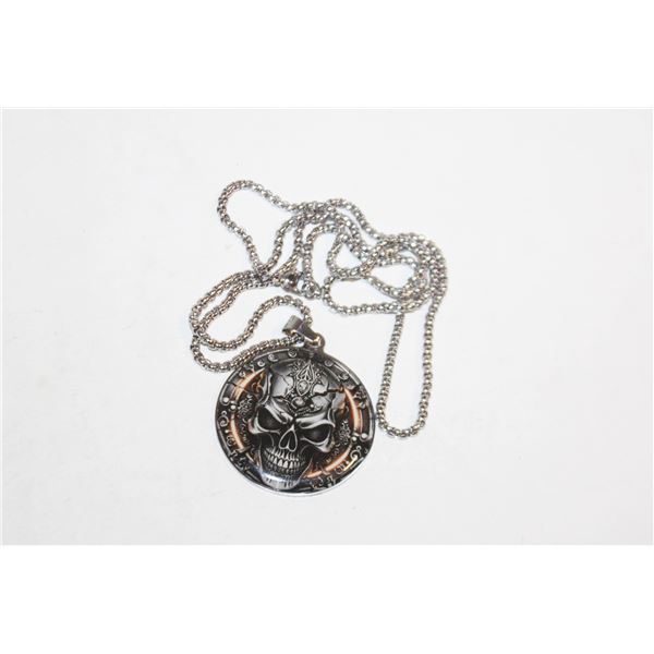 NEW SKULL BIKERS NECKLACE