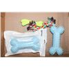 Image 1 : FLAT OF ASSORTED DOG CHEWING TOYS